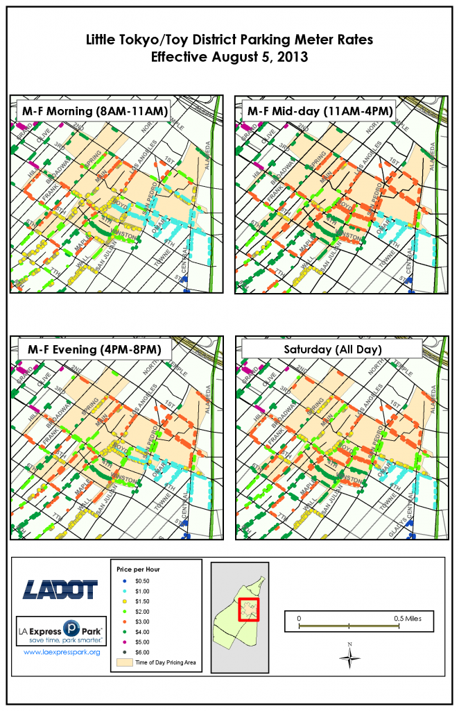 August Little Tokyo Rates