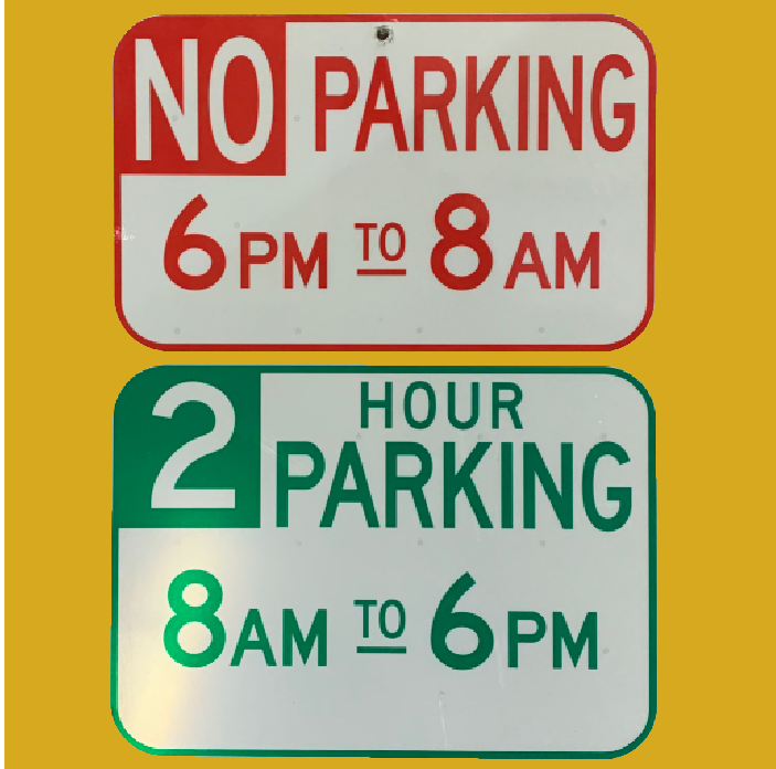 No Parking Before 8am